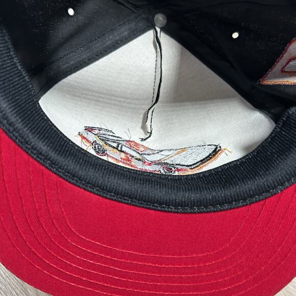 Vintage Rusty Wallace Hat Snapback NASCAR Racing Miller Black Red Made in USA‎ - Picture 5 of 8